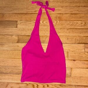 Hollister Adjustable Strap Halter Top